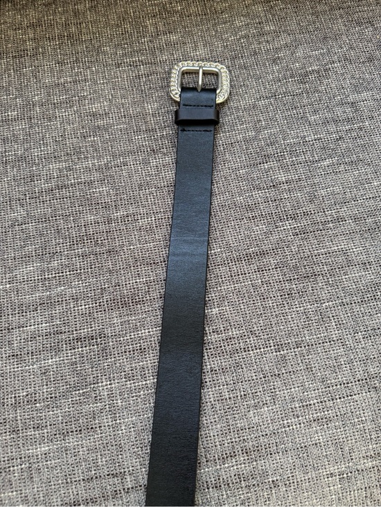 Free People Black Genuine Leather Chainlink Belt Medium main image 5